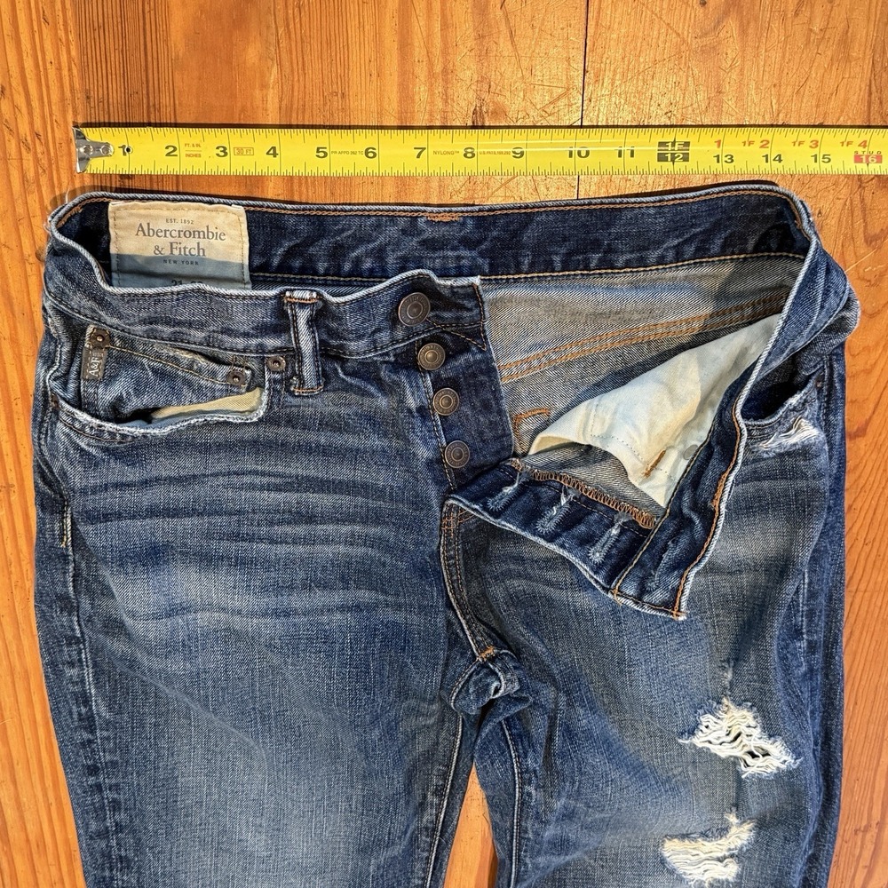 Abercrombie And Fitch Jeans Low Rise Bootcut 31x32 Y2K (A0122) - Picture 6 of 7